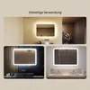 Badspiegel 100x70cm - Abgerundetmit LED Beleuchtung - LED Produktbild-Vorschau 2