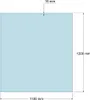 Feuercampus Funkenschutzplatte Glas Rechteck 120×110×0,6 cm Produktbild-Vorschau 2