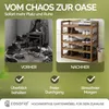 CASARIA® Schuhregal mit 5 Ebenen 95x26x82cm Produktbild-Vorschau 7