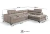 A diagram of a sectional sofa with dimensions indicated by lines and numbers. Produktbild-Vorschau