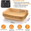 Backpapier für Heißluftfritteuse, 100 Stück 22x14cm – Produktbild-Vorschau 2
