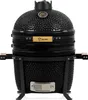 A black ceramic kamado grill is shown against a white background. Produktbild-Vorschau