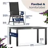 CASARIA® Gartenmöbel Set 6 Stühle mit WPC Tisch 140x80cm Produktbild-Vorschau 7