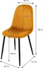 ML-Design 4er Set Esszimmerstuhl mit Rückenlehne, Senf, aus Produktbild-Vorschau 7