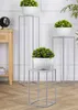 HowHomely | Stojan na květiny 40 cm - šedý - moderní design Náhled obrázku produktu 6