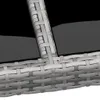 vidaXL 11-tlg. Garten-Essgruppe Poly Rattan Grau Produktbild-Vorschau 7