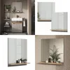 A collage of images showing a bathroom mirror with a shelf, styled with plants and toiletries. Náhled obrázku produktu