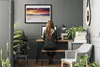 Bild 70x50 MDF-Rahmen Wandkunst Sun Mountain Landschaft Produktbild-Vorschau 3
