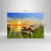 Bild auf Leinwand - Leinwandbild - Boot See Sonnenuntergang Produktbild-Vorschau 3