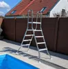 Edelstahl Poolleiter BIG XXL Hochbeckenleiter Leiter Produktbild-Vorschau 1