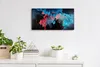 Dekor Leinwand Uhr Wandbilder Geräuschlos 60x30 Malerei Produktbild-Vorschau 3