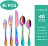 Regenbogen Besteckset für 8 Personen, 40-teiliges Produktbild-Vorschau 3