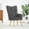 vidaXL Poltrona relax in tessuto grigio scuro Anteprima dell’immagine prodotto 1