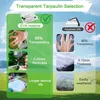 Bâche transparente imperméable avec renforts d'œillets, Voir les images du produit 6