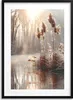Beiges Boho-Poster Gras Bild schwarzer Rahmen 70x100 Produktbild-Vorschau 1