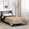 vidaXL Ganzjahresbettdecke Schwarz und Taupe 155 x 220 cm Produktbild-Vorschau 4