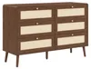 Kommode mit 6 Schubladen, 120 cm breit, Beistellschrank mit Produktbild-Vorschau 11