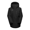 Schwarze Thermojacke mit Kapuze für Damen von Mammut; Modell Fall Line HS.