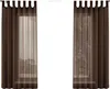 2er-Pack Gardinen Transparent Vorhang Set Wohnzimmer Voile Produktbild-Vorschau 2