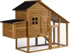 Hühnerstall "Princesse" mit Legenest aus Holz - Braun Produktbild-Vorschau 1