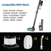 A collage of a vacuum cleaner, compatibility list, and cleaning accessories. Voir les images du produit
