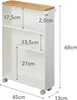 Yamazaki 4306, Weiß, Stahl, Holz, 3 Regale, 2 kg, 1 kg, 2 Produktbild-Vorschau 7