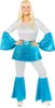 70´s Disco Queen Damenkostüm blau Produktbild-Vorschau 1