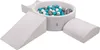 KiddyMoon Spielplatz Aus Schaumstoff Mit 200 Bälle 7cm Produktbild-Vorschau 1