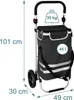 Carrello della spesa Relaxdays, 2 ruote grandi, scomparto Anteprima dell’immagine prodotto 4