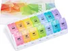 SUKUOS Tablettenbox 7 Tage Morgens Abends, Pillendose Rund Produktbild-Vorschau 7
