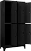 vidaXL Schließfachschrank Schwarz 90x45x180 cm Stahl Produktbild-Vorschau 4