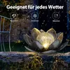 Solarlampen für Außen, Gartenleuchten, Solar Lotus Garten Produktbild-Vorschau 4