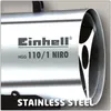 Einhell Heißluftgebläse 10 kW, 30 W Silber HGG 110/1 Niro Anteprima dell’immagine prodotto 6