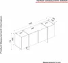 Sideboard Veyron mit 4 Türen in beiger Granit Optik und Produktbild-Vorschau 10