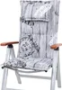 Auflage Hochlehner Rom 0778 grau Schrift 123x50x9 cm Produktbild-Vorschau 2