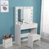 INLEA Schminktisch LARIX mit Hocker, LED-Beleuchtung Produktbild-Vorschau 4