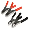4x Krokodilklemmen 20A 2xSchwarz 2xRot 82mm isoliert Produktbild-Vorschau 1