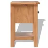 vidaXL Nachttische 2 Stk. 36x30x47 cm Massivholz Eiche Produktbild-Vorschau 4
