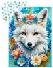Puzzle 1000 pièces Enjoy – Renard des neiges en fleurs Voir les images du produit 3