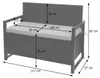 Poly-Rattan 2er Sitzbank MCW-F39, Gartenbank Truhenbank, Produktbild-Vorschau 7