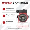 AVANSA 15-6/130 Umwälzpumpe Heizungspumpe 230 V – DN15 1", Produktbild-Vorschau 6
