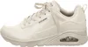A side view of a beige Skechers sneaker. Voir les images du produit