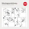 Diagrams showing the assembly steps for a waste sorter. Produktbild-Vorschau
