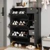 Szafka na buty z 3 klapami, 1 szufladą i 1 drzwiczkami, Podgląd zdjęcia produktu 1