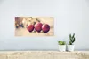 MuchoWow® Poster Drei rote Kugeln und Weihnachtsbeleuchtung Produktbild-Vorschau 5