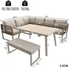 Merax Gartenmöbel Set für 6–8 Personen mit PE Rattan, Produktbild-Vorschau 9