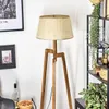 Reggio Stehlampe aus Holz/Metall/Papiergeflecht in Produktbild-Vorschau 2