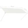 vidaXL Wysuwana markiza 250×150 cm Kremowa Podgląd zdjęcia produktu 9