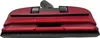 A close-up, front-facing view of a red vacuum cleaner attachment with gray wheels. Voir les images du produit