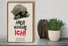 Holzschild Hinweis Schildkröte hier wache ich eigene Produktbild-Vorschau 4